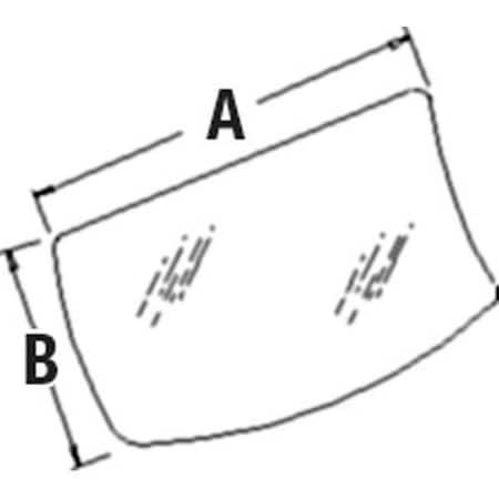 Aftermarket Lower Glass Fits John Deere Hitachi 110 120 160 200 230 270 330 370 450 AT214097